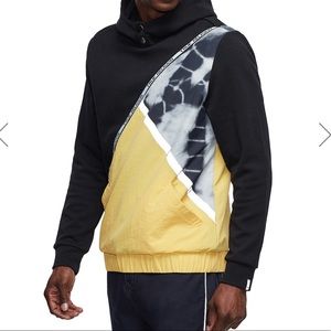 True Religion Tie Dye Colorblock Hoodie